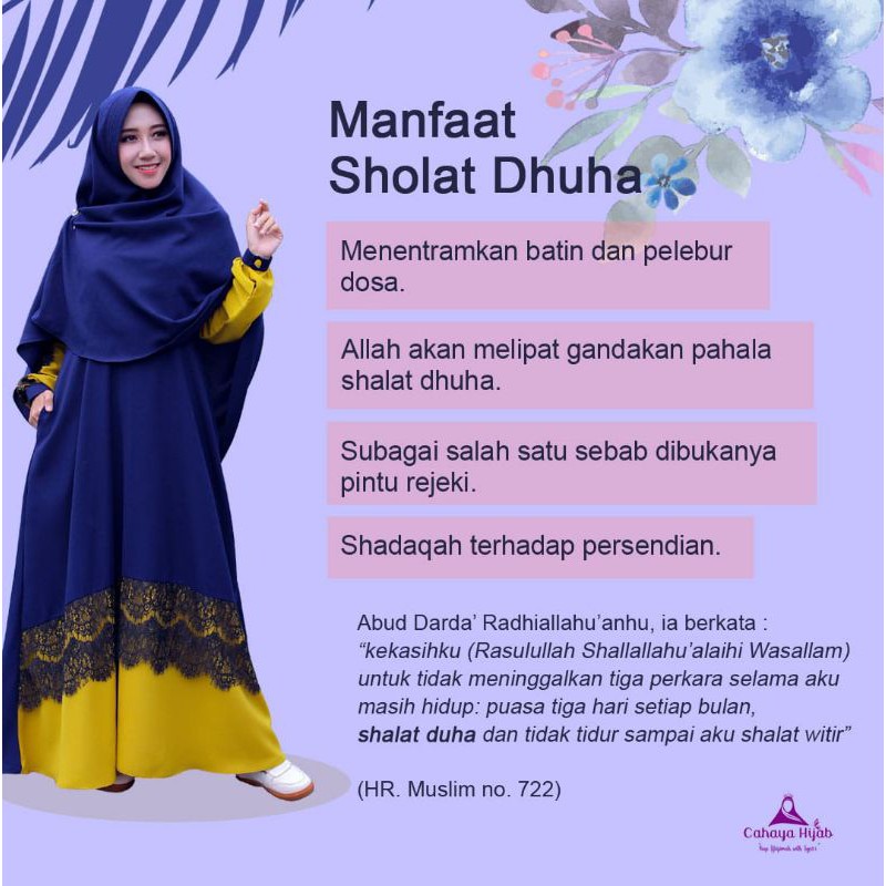 Cahaya hijab set naura gamis brukat kombinasi