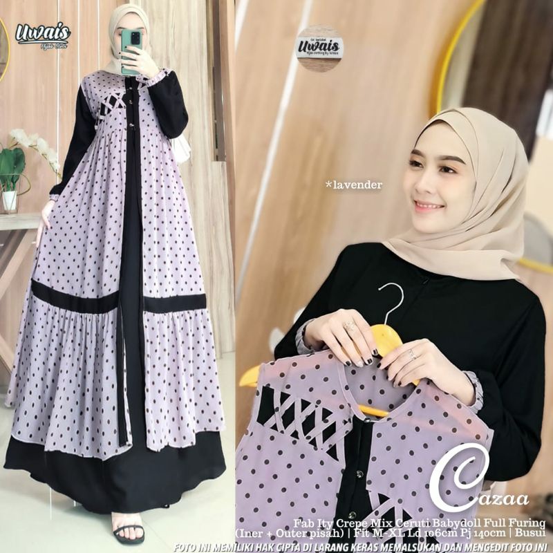 Gamis Muslimah Pakaian Wanita Pakaian Wanita Muslimah Pakaian Kekinian Dress Uwais