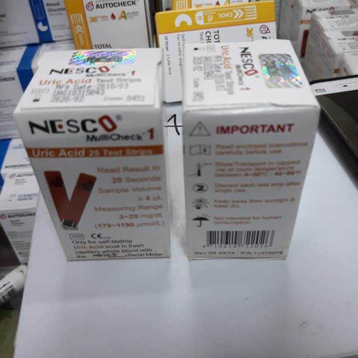 Asam urat nesco strip asam urat nesco