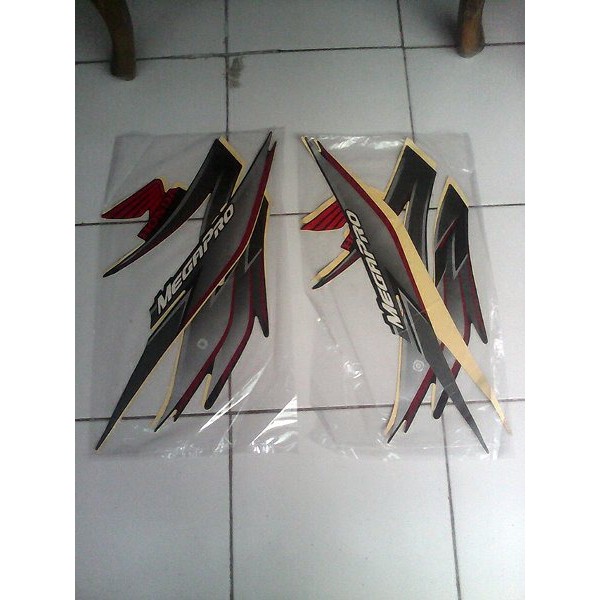 Striping Mega Pro primus 2008/2009 hitam merah Terlariss ..