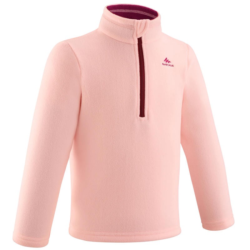 Decathlon Quechua Jaket Fleece Anak Perempuan Pink - 966378