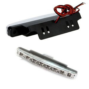 lampu bemper foglamp DRL Daytime Running Light Mobil 8 LED 2 buah Bagus