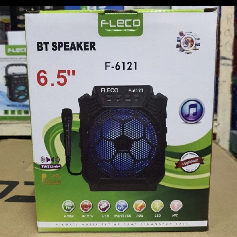 Speaker Bluetooth Portable Fleco F-6121-Speaker Aktif Fleco F-6121