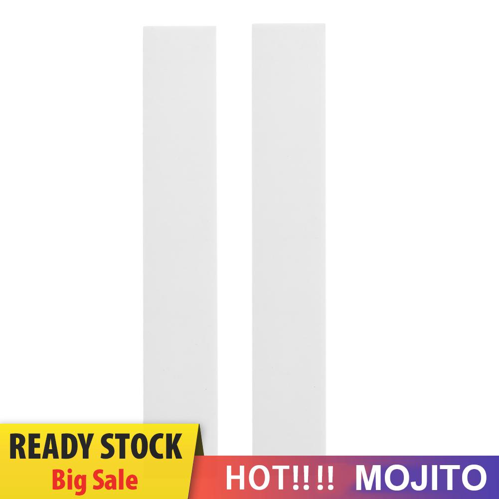 2pcs Bridge Saddle Blank Bahan Tulang Kerbau Untuk Gitar Akustik Klasik