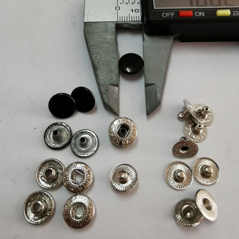 kancing cetet besi 10mm / kancing cetet besi 230 black / 5gross