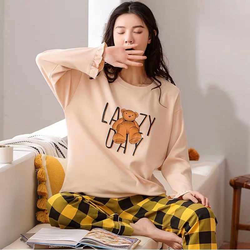 PP Baju Tidur Lazy Day Import bahan Spandek Premium Quality
