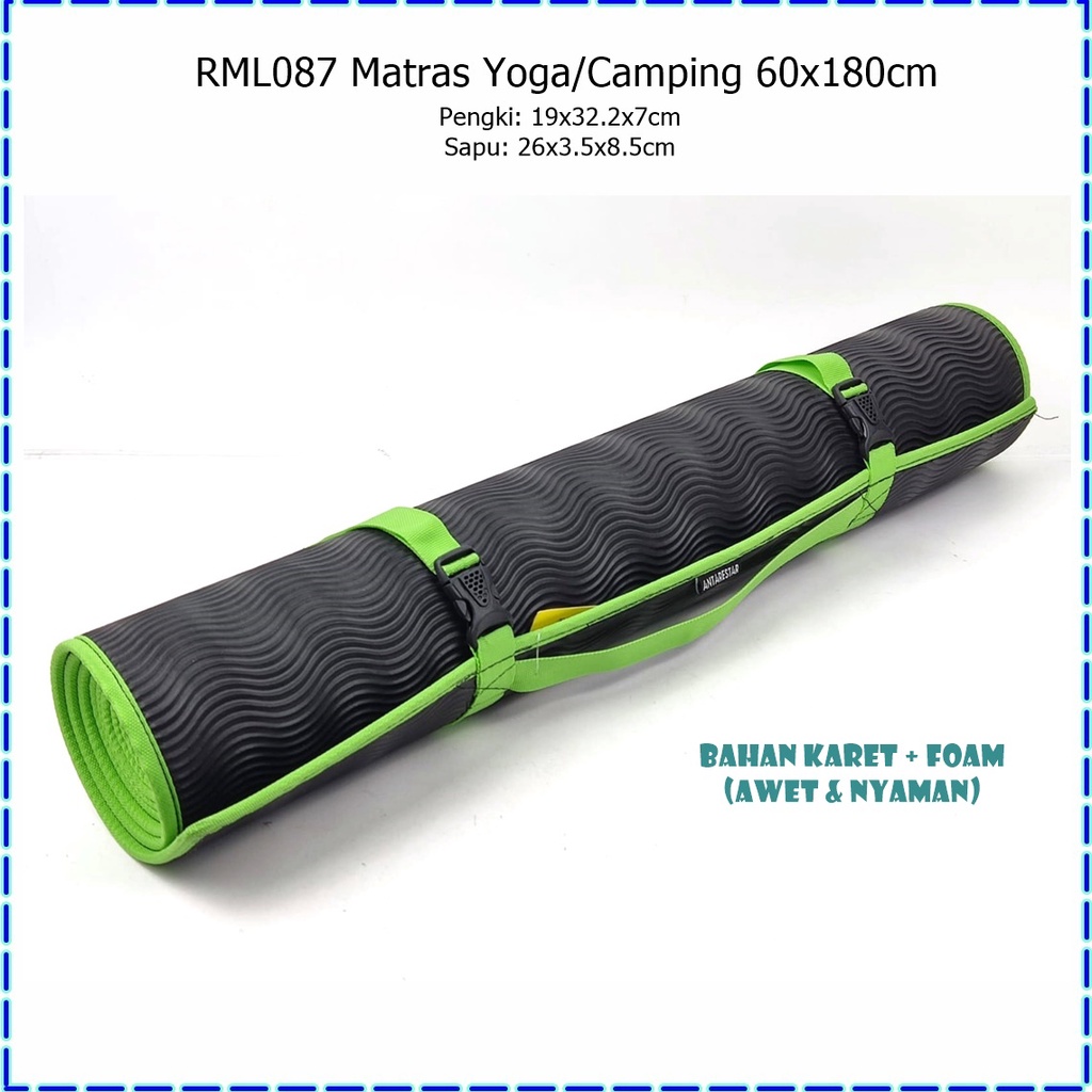 RML087 Matras Yoga/Yoga Mat/Matras Camping 60x180cm