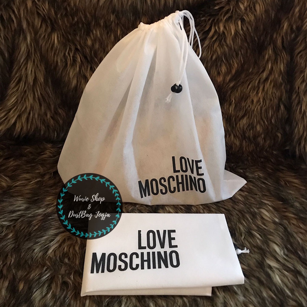 MOSCHINO DustBag Pengganti Sarung Tas Pelindung Debu Serut Dust Bag DB Branded