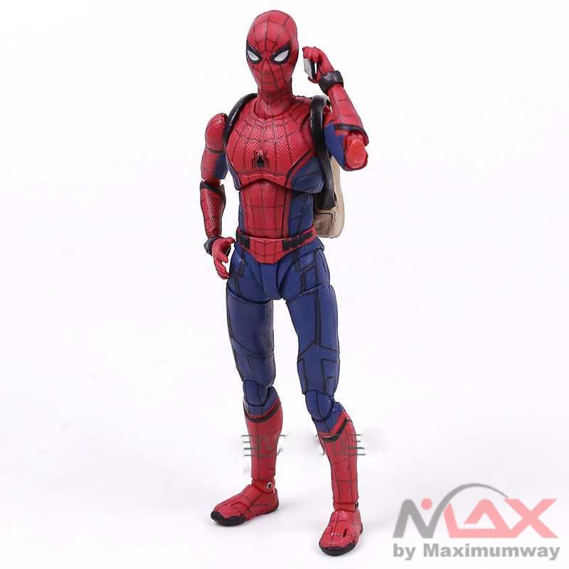 SHFiguart Spiderman Action Figure Warna merah/Biru