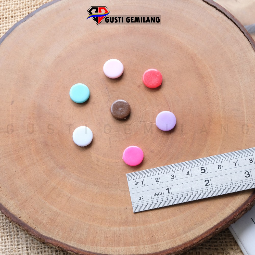 10 Gram Motemanik Gepeng Bentuk Tablet Warna Lucu Bahan kerajinan Tangan