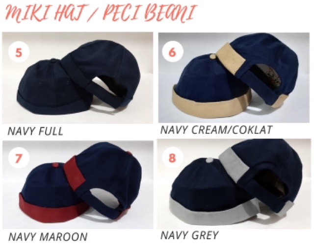 Topi Peci Mikihat ALL COLOURS