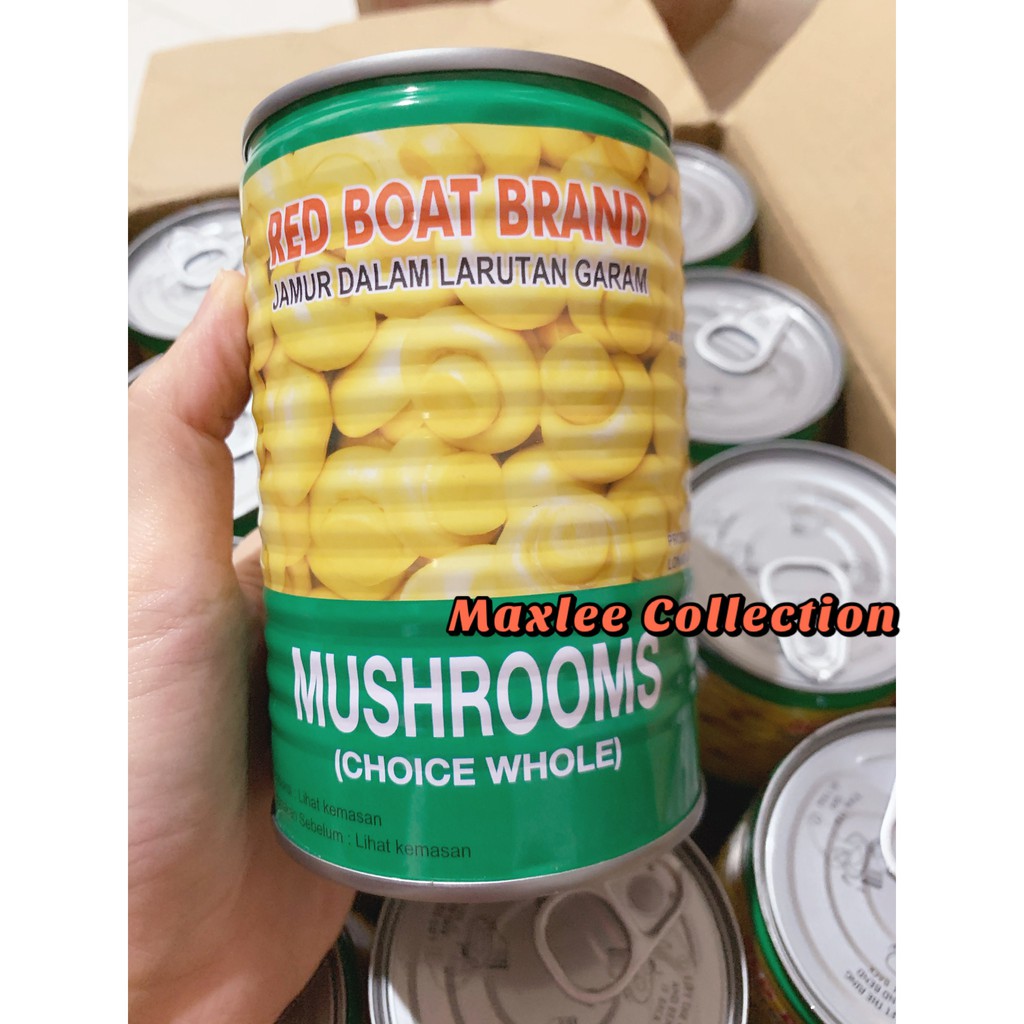 

Jamur Kancing Kaleng Champignons 425gr / Mushroom red boat brand Choice Whole/ RED BOAT MUSHROOM