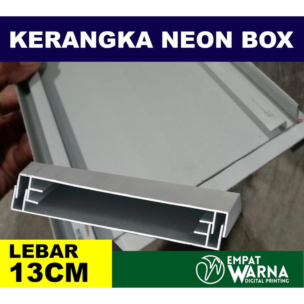 Rangka Frame Neon box aluminium