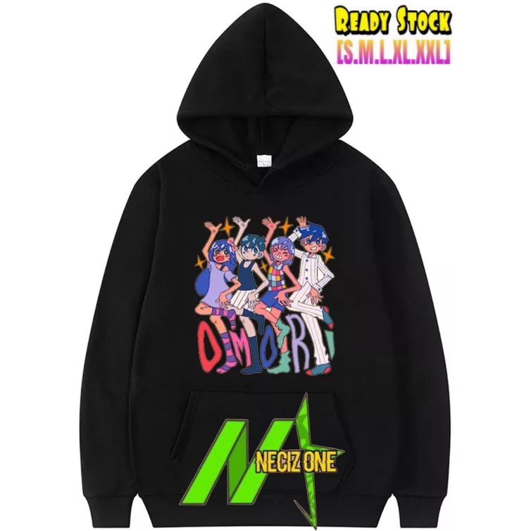 HOODIE MANGA JEPANG OMORI PREMIUM QUALITY SABLON (BISA PILIH WARNA DAN SIZE)