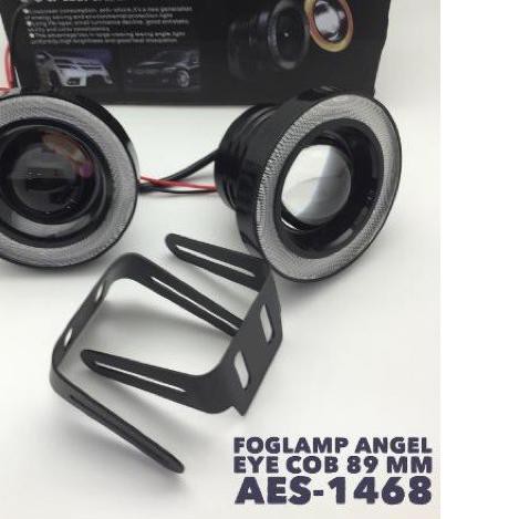 ֍ Foglamp angel eye COB 89 mm UNIVERSAL | foglight bemper mobil | foglamp mobil ✻