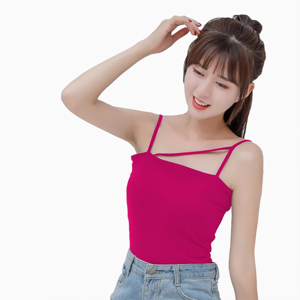 Tanktop Singlet Tali kecil Wanita Gaya Korea - XSHOP Vanda