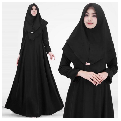 Prduk LARIS  Gamis Syari Polos Maxmara Lux Anayah   REAL Picture
