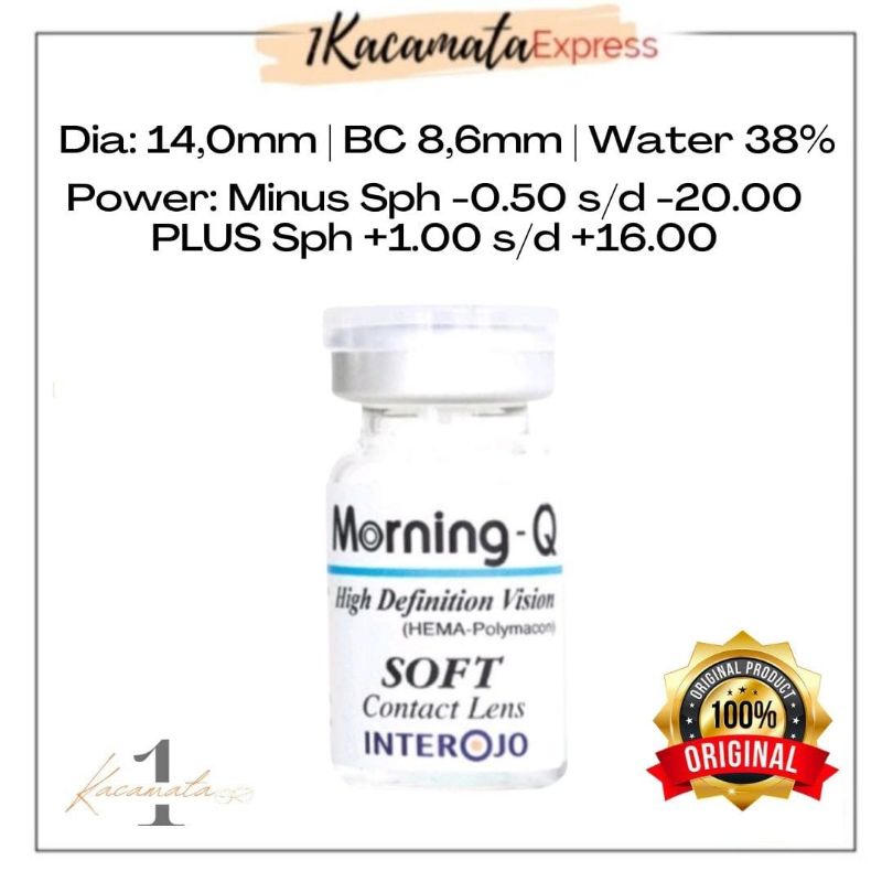 SOFTLENS CLEAR BENING MORNING Q SOFT MINUS TAHUNAN