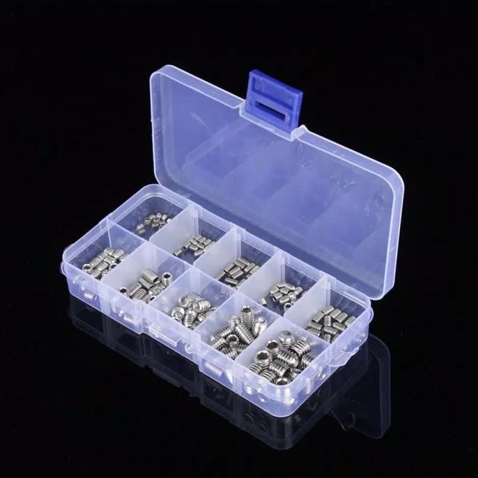 Baut Mur Pengencang Baut L Tanam Stainless 200 Pcs Berbagai Ukuran