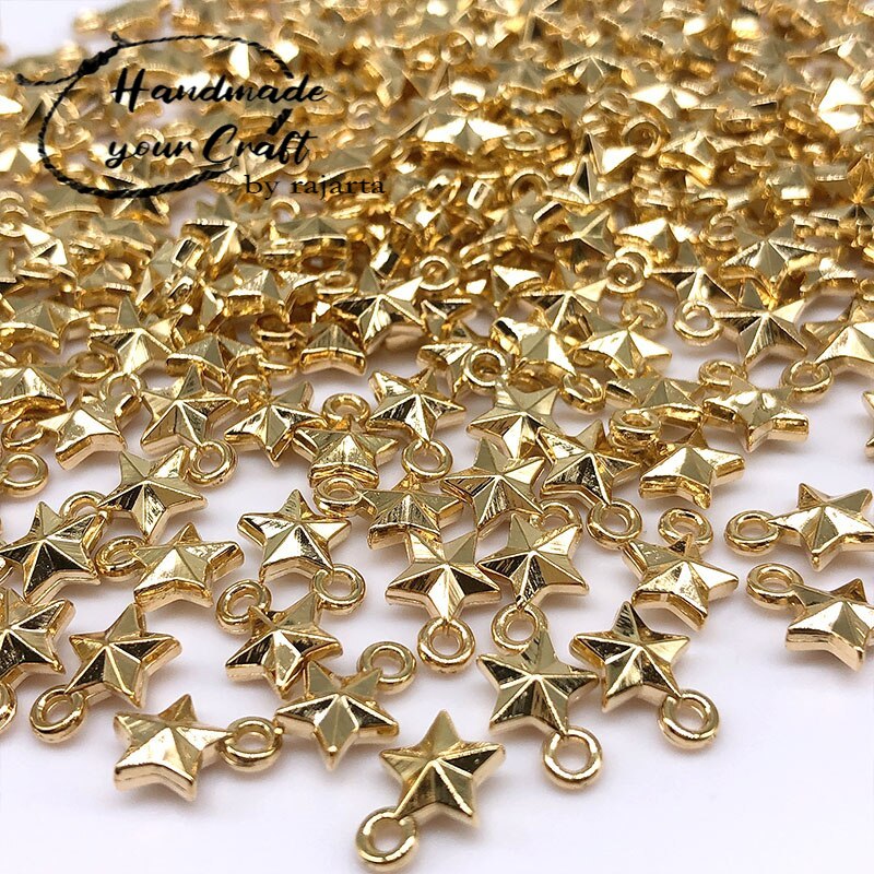 0Pc Ccb Beads Flower Star Beads Spacer Cube Bead Plastic