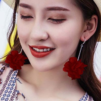 Anting Fashion Wanita Kekinian Style Korea Model Bunga MISS  40