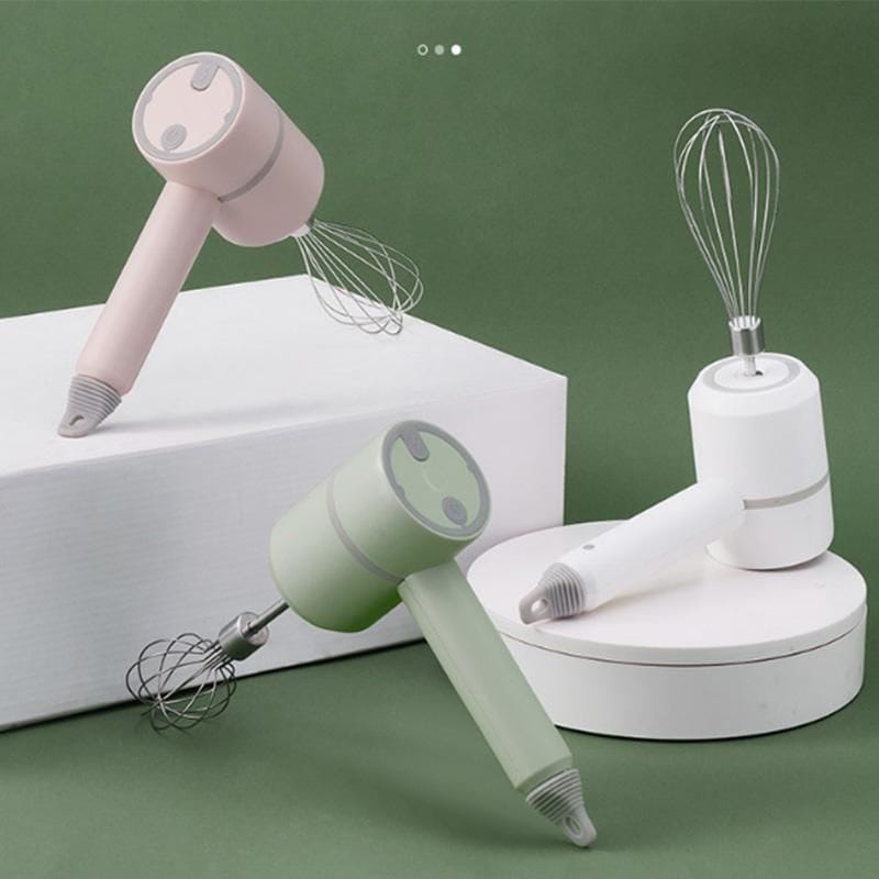 LDS Hand Mixer Telor Wireless Portable Pengocok Telur/Electric Egg Beater Elektrik USB Rechargeable