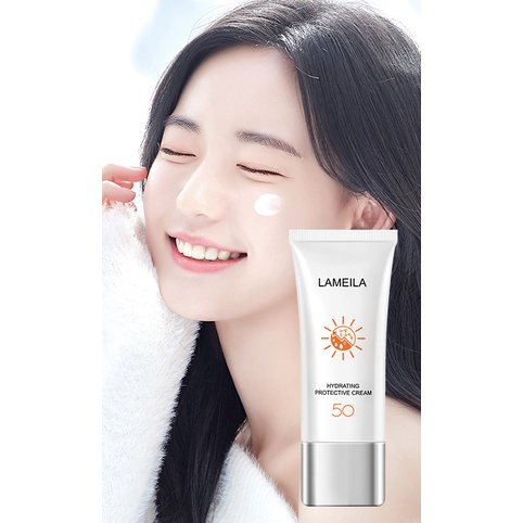 LAMEILA Sun Block SPF 50 Sun Screen Wajah White Sunblock Tahan 12 Jam PA+++ LA162 3058