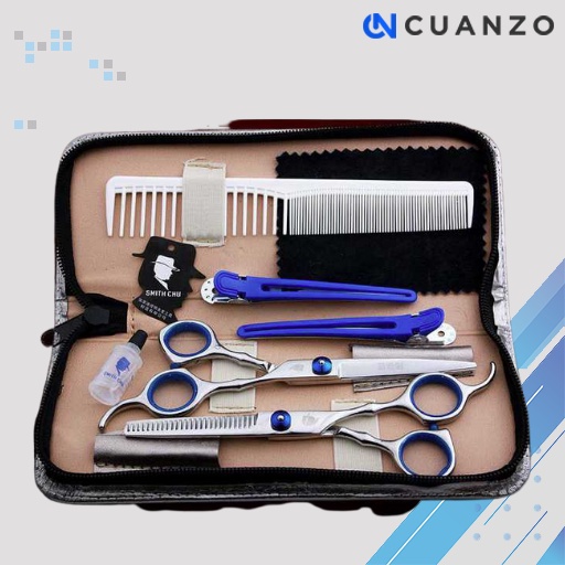 Set Gunting Rambut Salon Profesional / Gunting Potong Rambut Sasak Stainless Steel Original Japan Serbaguna Set Komplit / Gunting Penata Potong Rambut Recomended Cancang Gunting Sasak / Pangkas Rambut Cukur Zigzag Berkualitas Murah Original