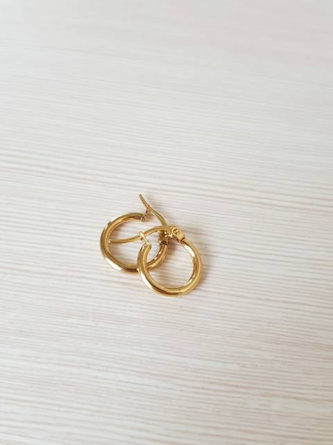 Anting Bulat Titanium Gold Antikarat selamanya