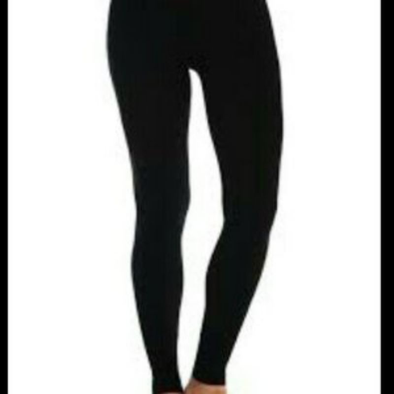 Legging dewasa polos hitam/bahan katun spandek melar/allsize m-xl-2