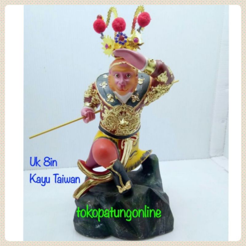 Patung Sungokong Kera Sakti Kayu