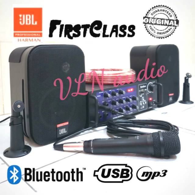 Paket speaker JBL CONTROL 1X sepasang dengan Ampli mini USB mp3 BT
