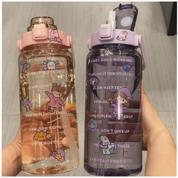 Premium (Mount) BOTOL MINUM VIRAL BENING 2 LITER - BOTOL VIRAL TRANSPARAN BENING 2 LITER - PENANDA
