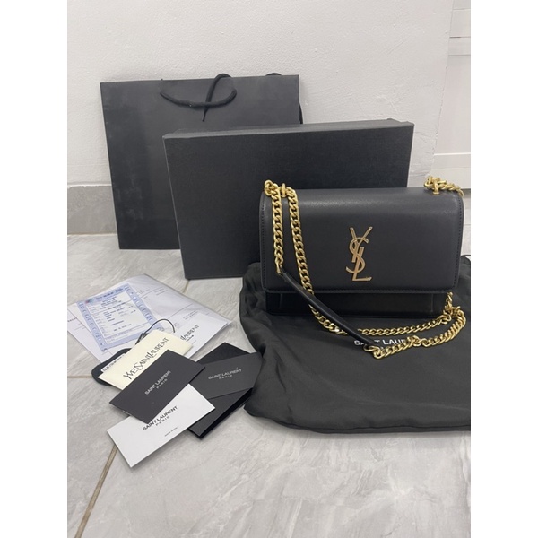 YSL Yves Saint Laurent Sunset Bag Black GHW Premium Mirror 1:1 Original Grade VVIP VIP Tas YSL