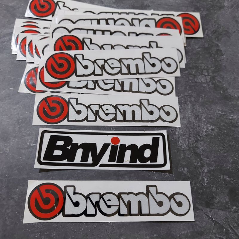 STICKER BREMBO TUMPUK CUTTING