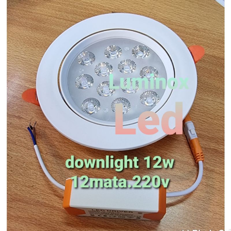 downlight led 12mata 12w 12 watt / ceiling plafon inbow 12watt 12 mata 220volt