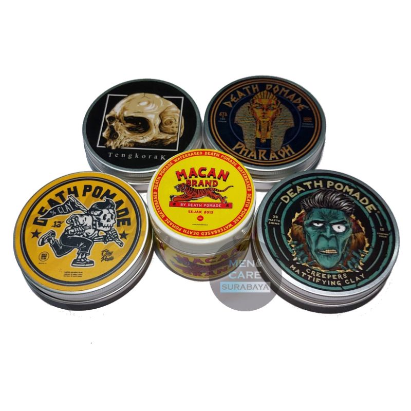 Death Pomade 100 gram Waterbased | Hybrid Unorthodox | Clay Paste | Mattifying Clay