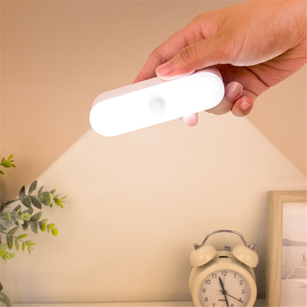 10cm/20cm Body Sense LED Lampu Meja Kamar Tidur Dinding Dipasang Magnet USB Charging Tombol Untuk EmergencyWarm Dan Cahaya Putih