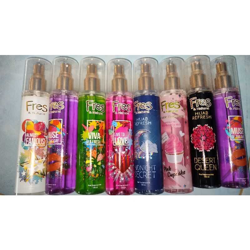 Jual Fres And Natural Spray Fine Fragrance Mist 100 Ml Shopee Indonesia