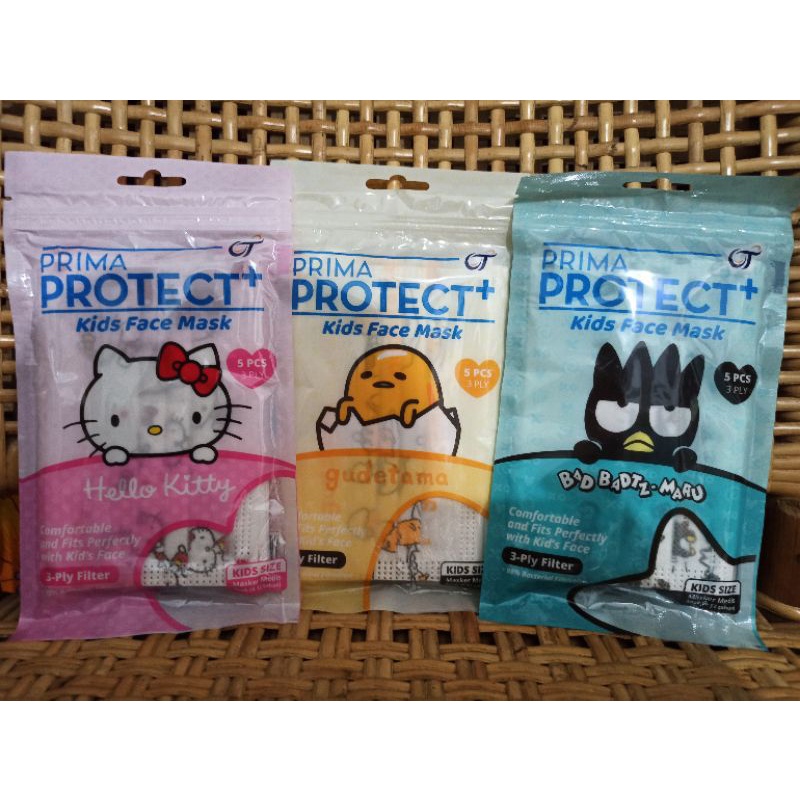 Masker Prima Protect Plus Anak Kids Surgical Sachet isi 5