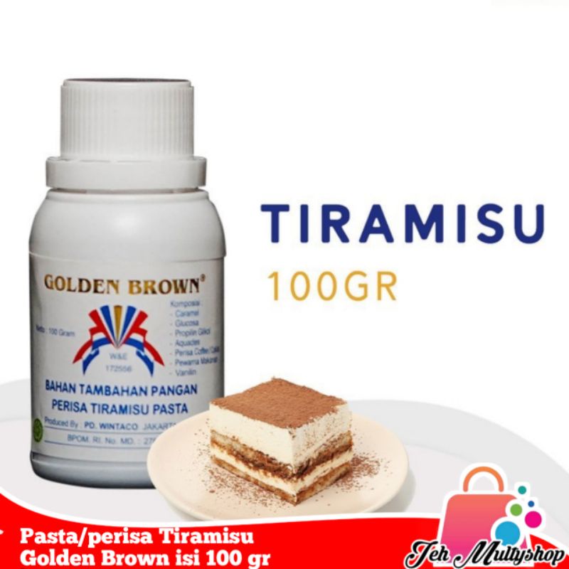 

Pasta/Perisa Tiramisu Golden Brown isi 100 gr