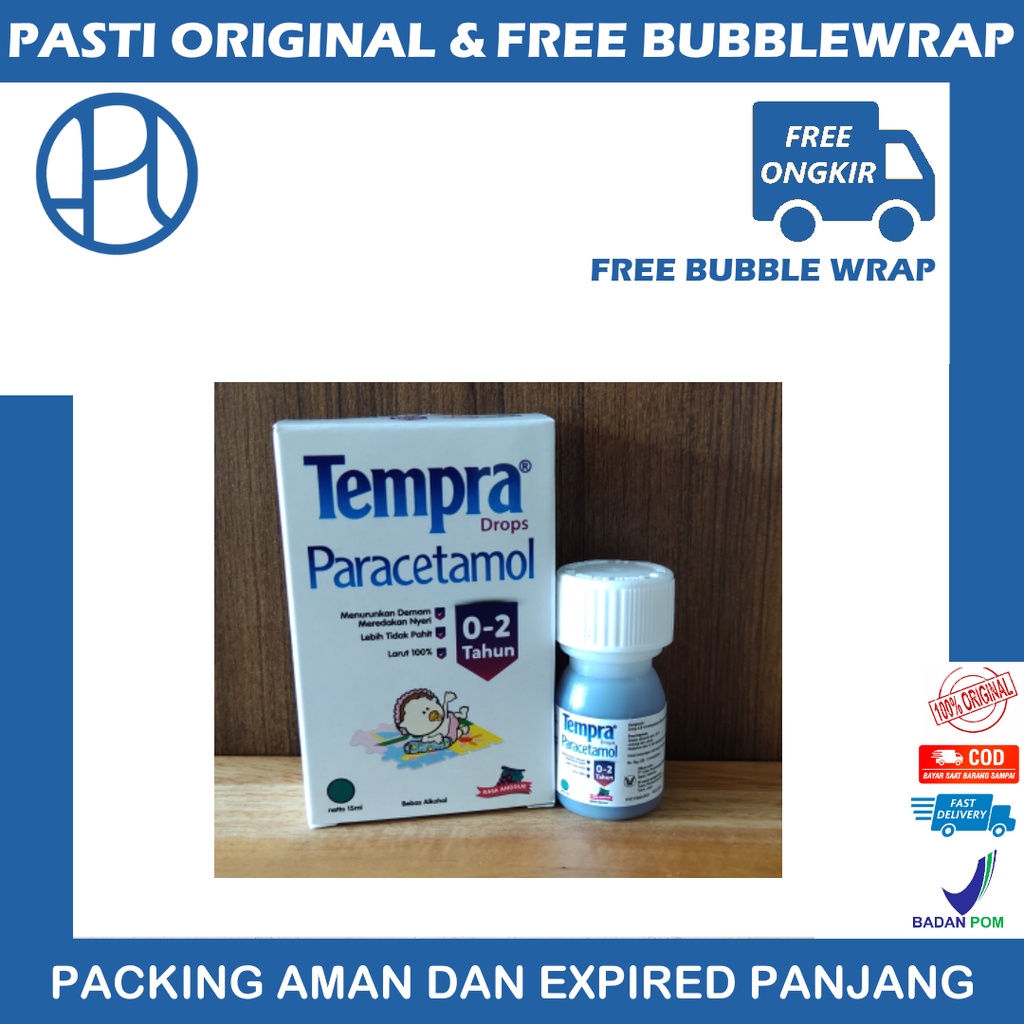 TEMPRA DROPS 0-2 TAHUN RASA ANGGUR DROPS 15 ML MERINGANKAN PANAS DEMAM ANAK BAYI BALITA