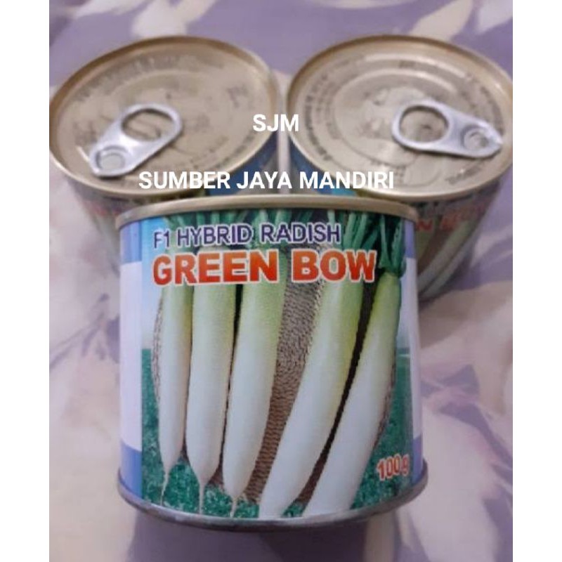 Benih Lobak Putih merk GREEN BOW 100g