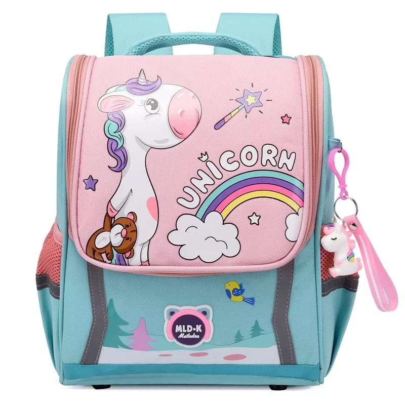 Tas Ransel Anak Sekolah Unicorn Anak Perempuan Trend Backpack Ransel Sekolah Cetak Paus Best Seller