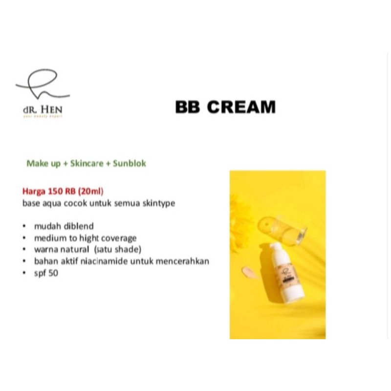 BB CREAM - DR. HEN SKINCARE BY ATHENA GROUP