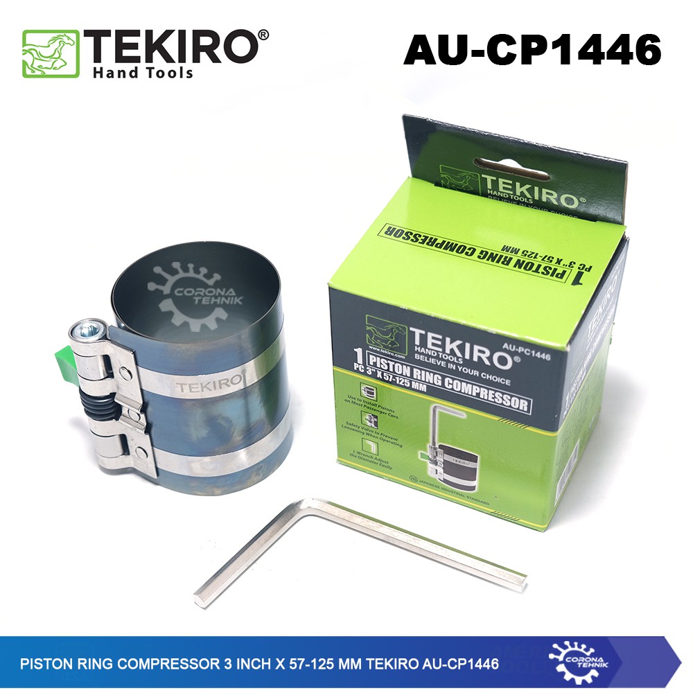 Piston Ring Compressor 3 Inch x 57-125 mm Tekiro AU-CP1446