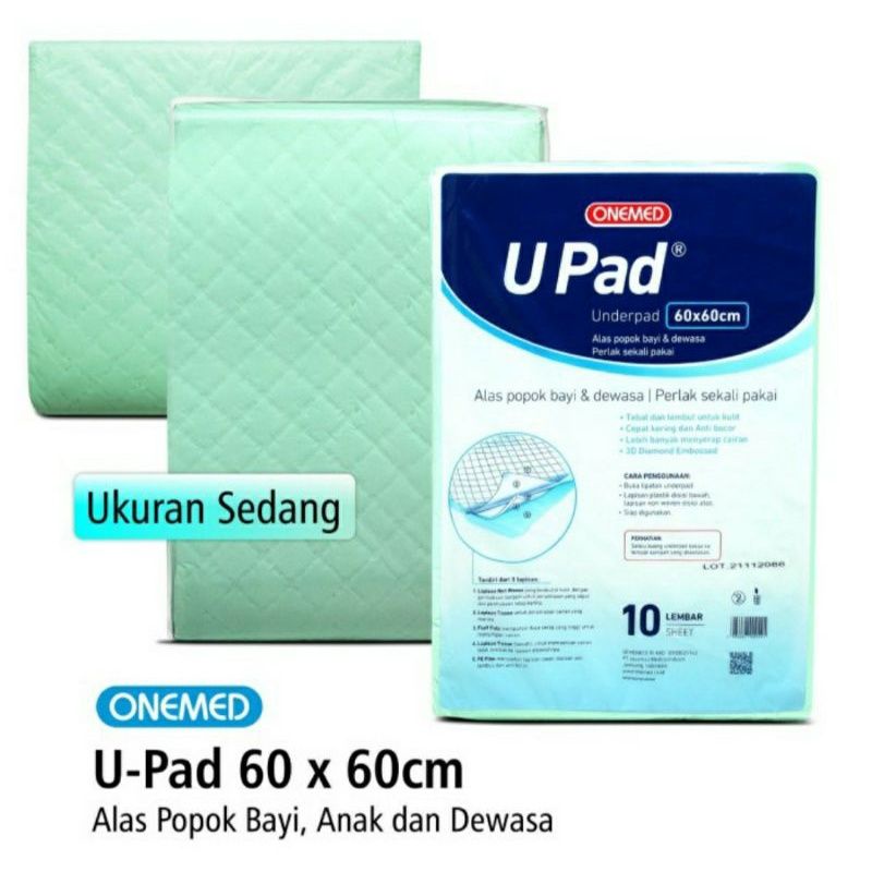 Underpad 45x60cm 60x60cm Upad Alas Perlak Popok Bayi Anak dan Orang Tua Lembut