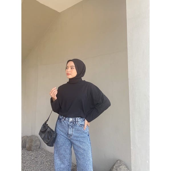 BEFAST - ZEC OOTD Blouse EDYA /Alana Oversize Batwing Blouse / Blouse Wanita / Blouse Oversize Kekiniaan Remaja Wanita / Blouse Polos Casual / Outfit Selebgram Trendy / Terlaris / Keluaran Terbaru