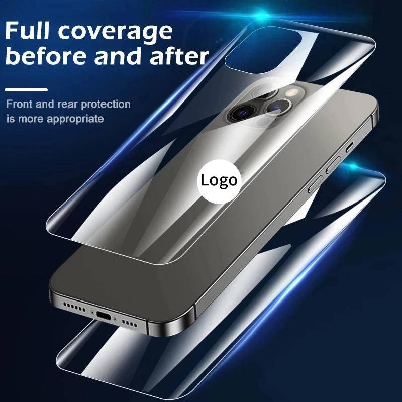 Film Hydrogel Pelindung Layar Depan Belakang Untuk iPhone 13 12 11 Pro MAX Mini X XS MAX XR SE 2022 2020 6 6s 7 8 Plus