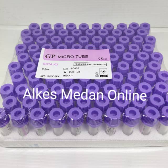 Tabung Micro Edta / tabung microtainer EDTA K3 0,5ml